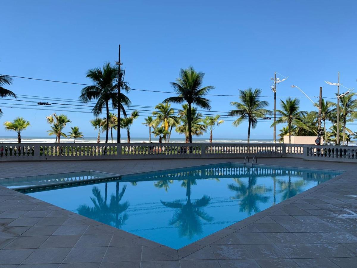 Apartamento Frente Ao Mar Com Varanda E Piscina Praia Grande  Buitenkant foto