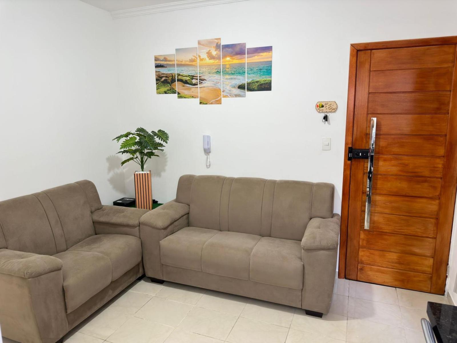 Apartamento Frente Ao Mar Com Varanda E Piscina Praia Grande  Buitenkant foto