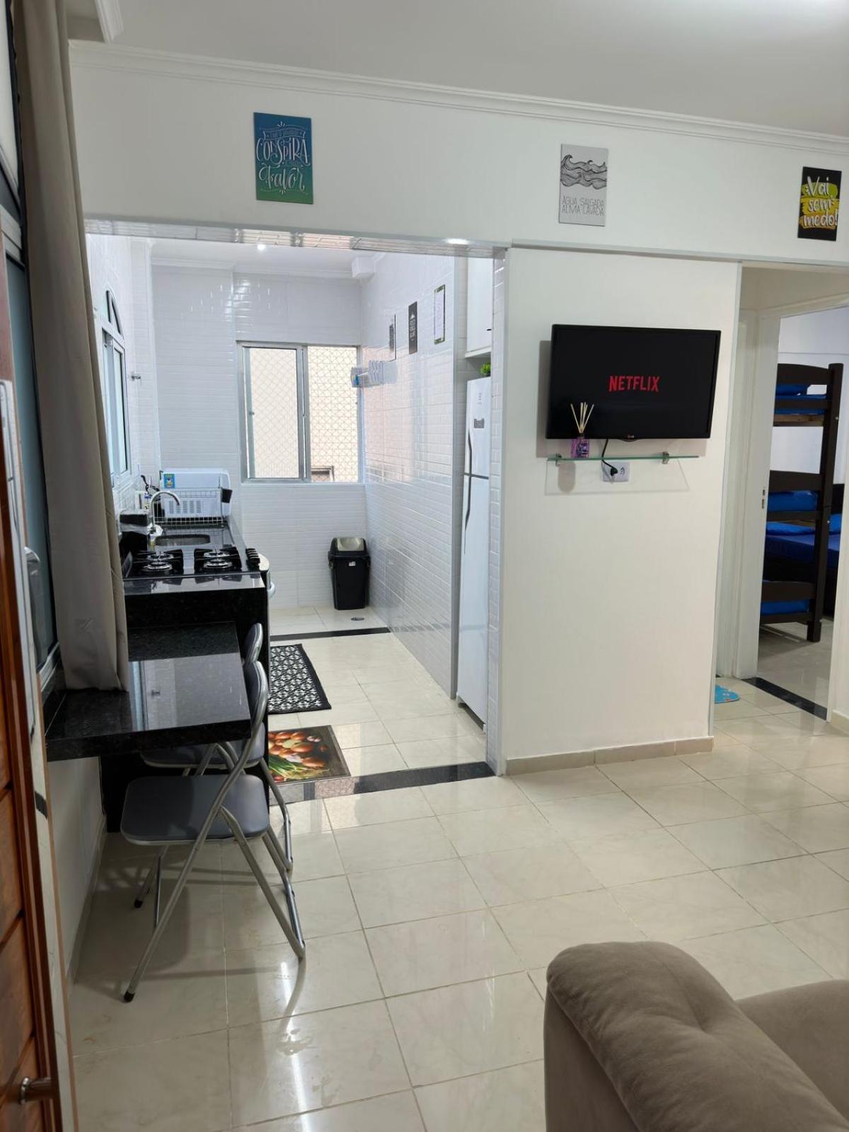 Apartamento Frente Ao Mar Com Varanda E Piscina Praia Grande  Buitenkant foto