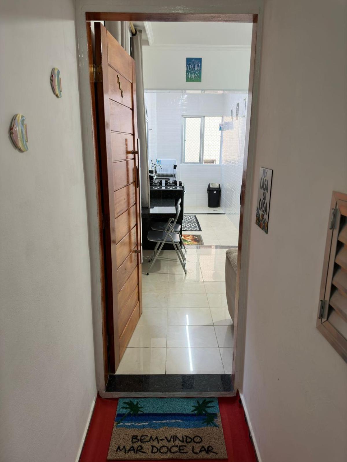 Apartamento Frente Ao Mar Com Varanda E Piscina Praia Grande  Buitenkant foto